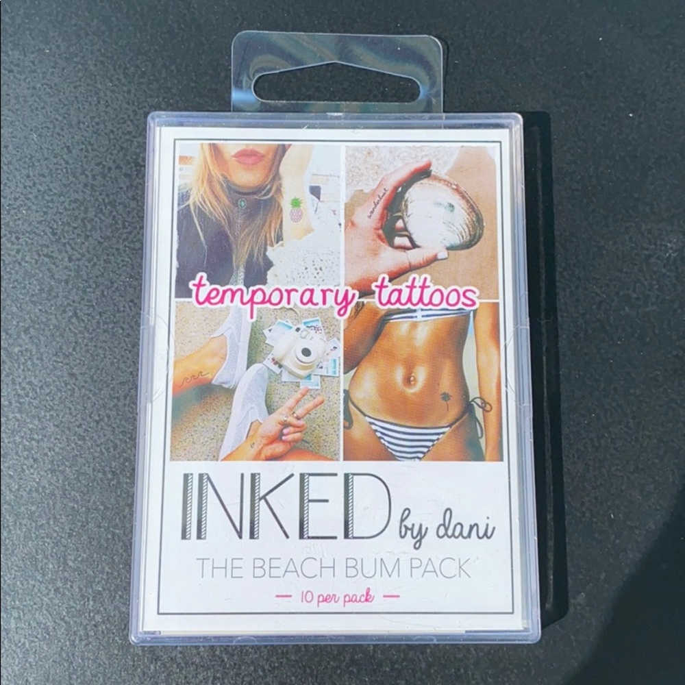 INKED BY DANI Beach Bum Tattoo Pack